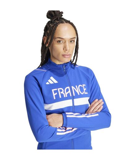 Veste De Survêtement Motif/style France Femme Bleu Vif Adidas