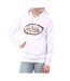 Sweat à capuche blanc femme von dutch uni print-1