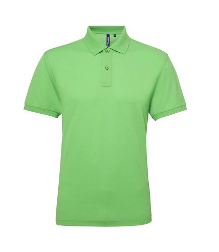 Asquith & Fox Mens Short Sleeve Performance Blend Polo Shirt (Lime)