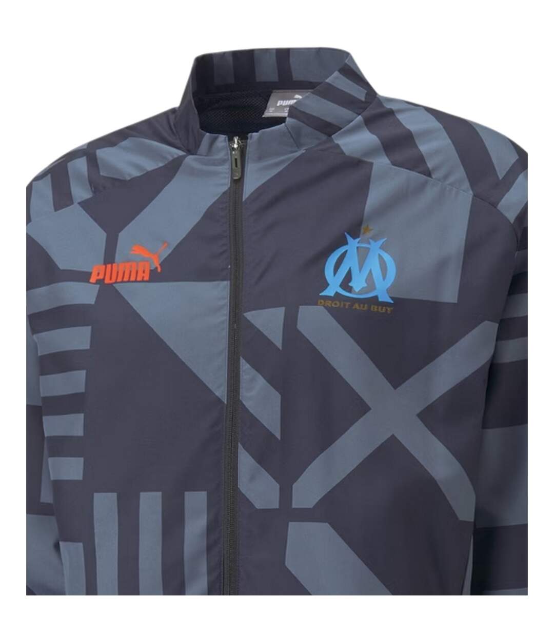 Mens Geometric Anorak Night Blue Puma-4