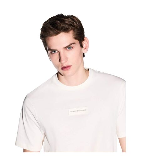 T-shirt Motif/style Petit Logo Homme Crème Armani Exchange