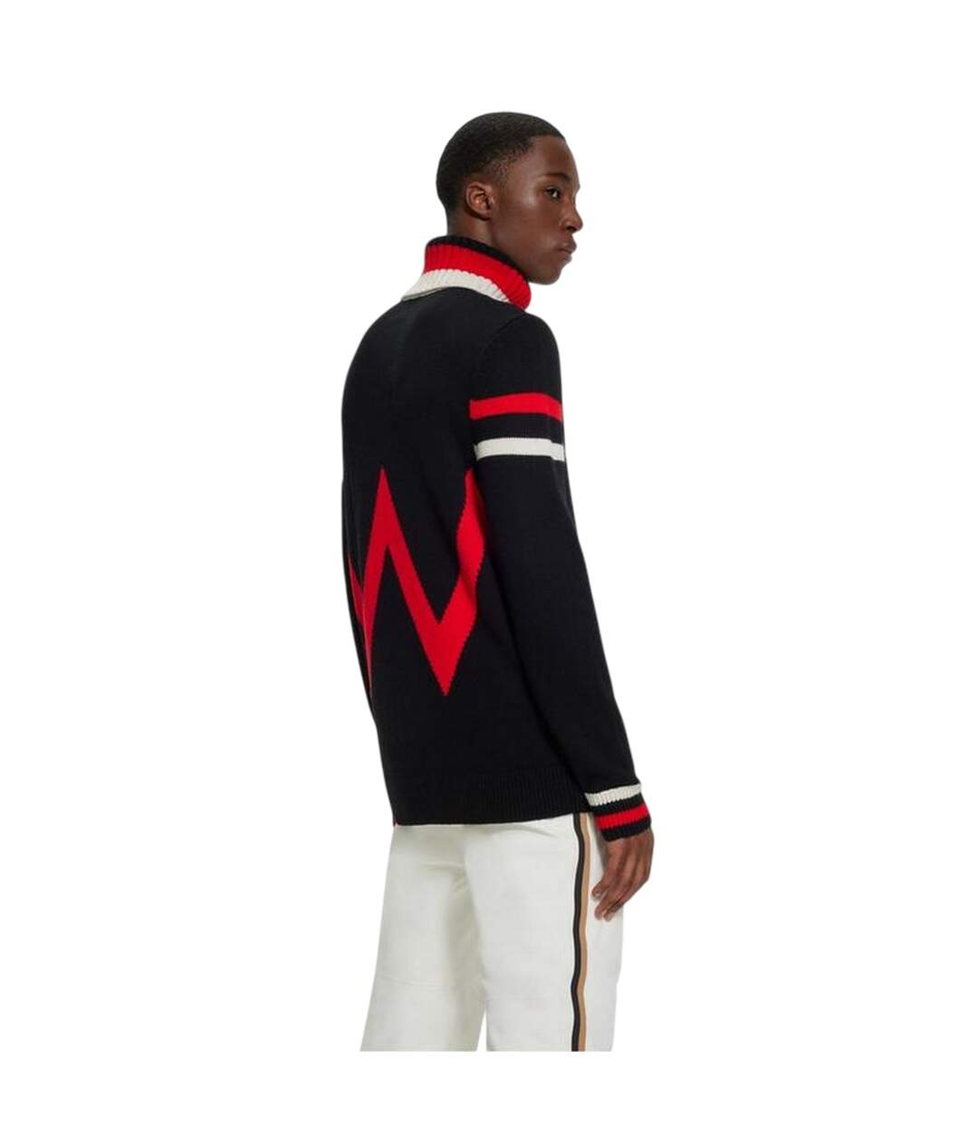 Sweat Ski Motif/style Géométrique Homme Noir Boss-3