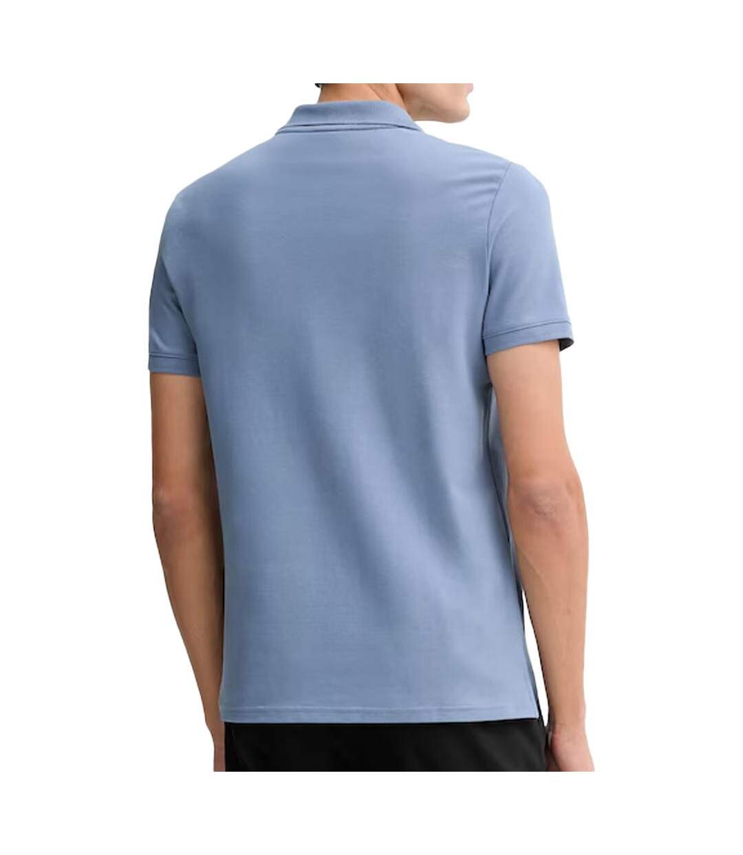 Polo bleu homme calvin klein jeans refined-2