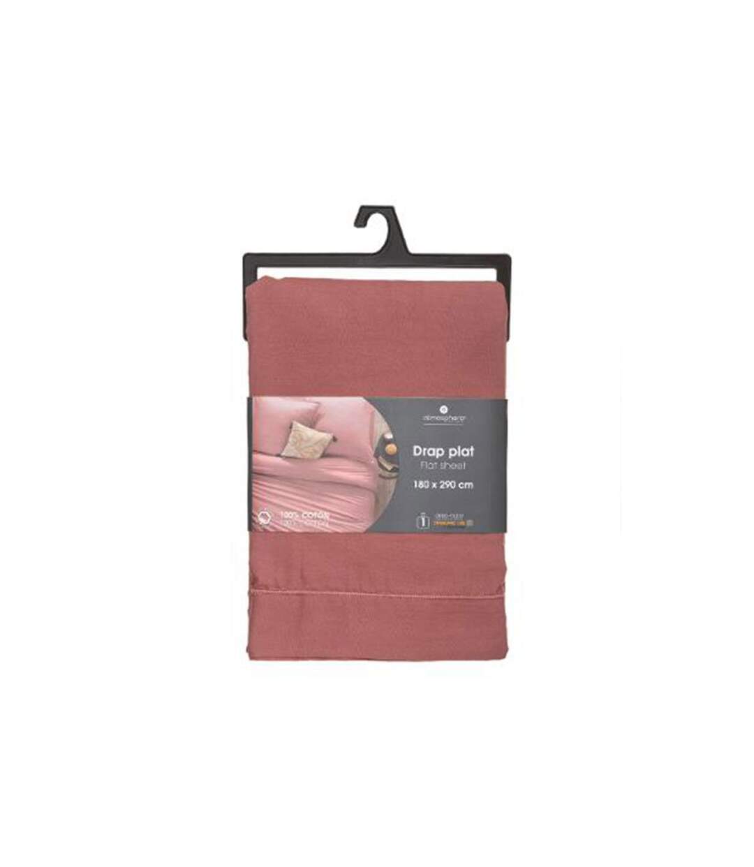 Drap Plat Intérieur 180x290cm Blush-3