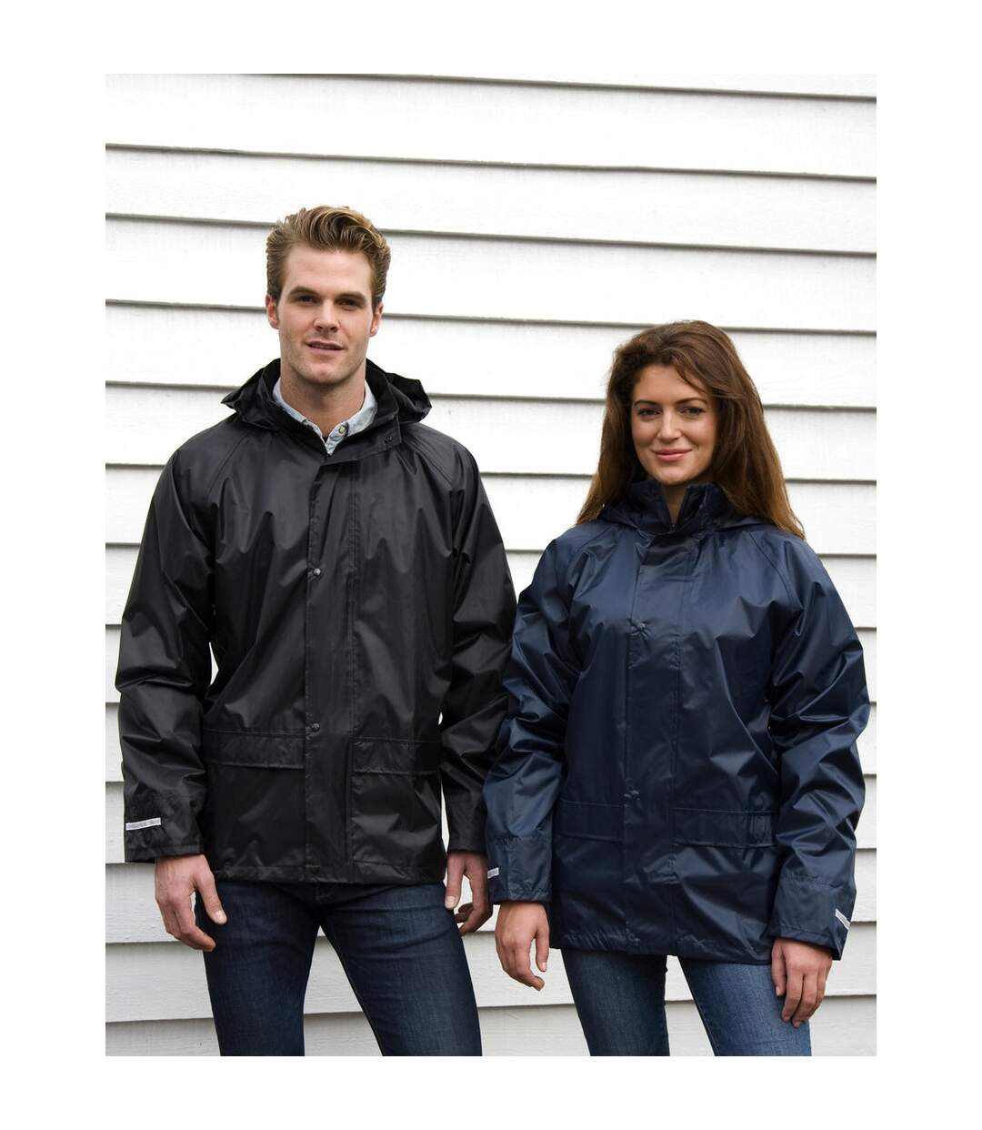 Result Mens Core Stormdri Rain Over Jacket (Black) - UTBC2055