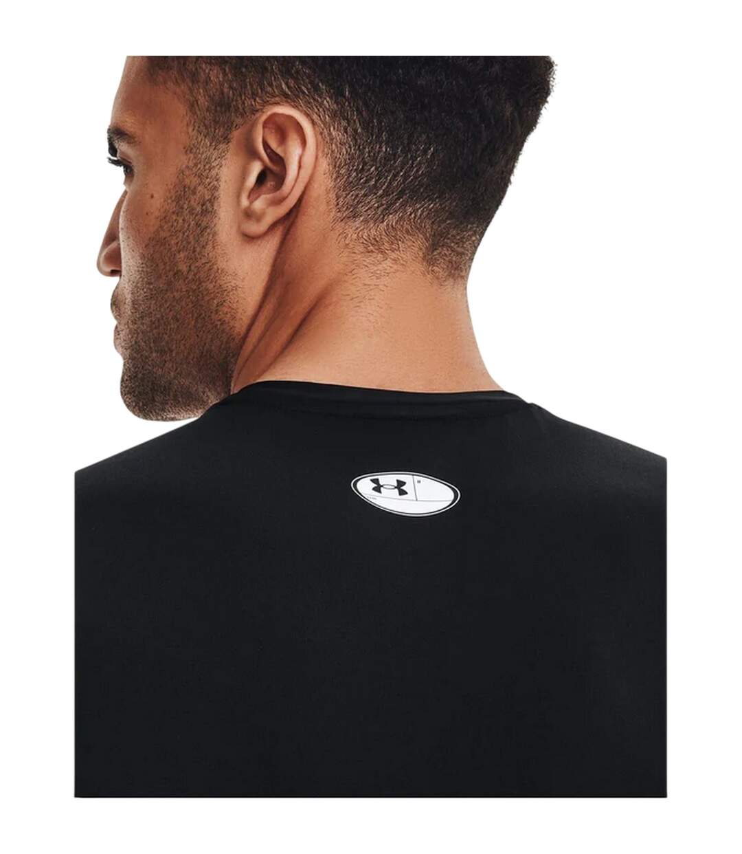 Mens Heatgear Sleeveless Compression Shirt Black Under Armour-4