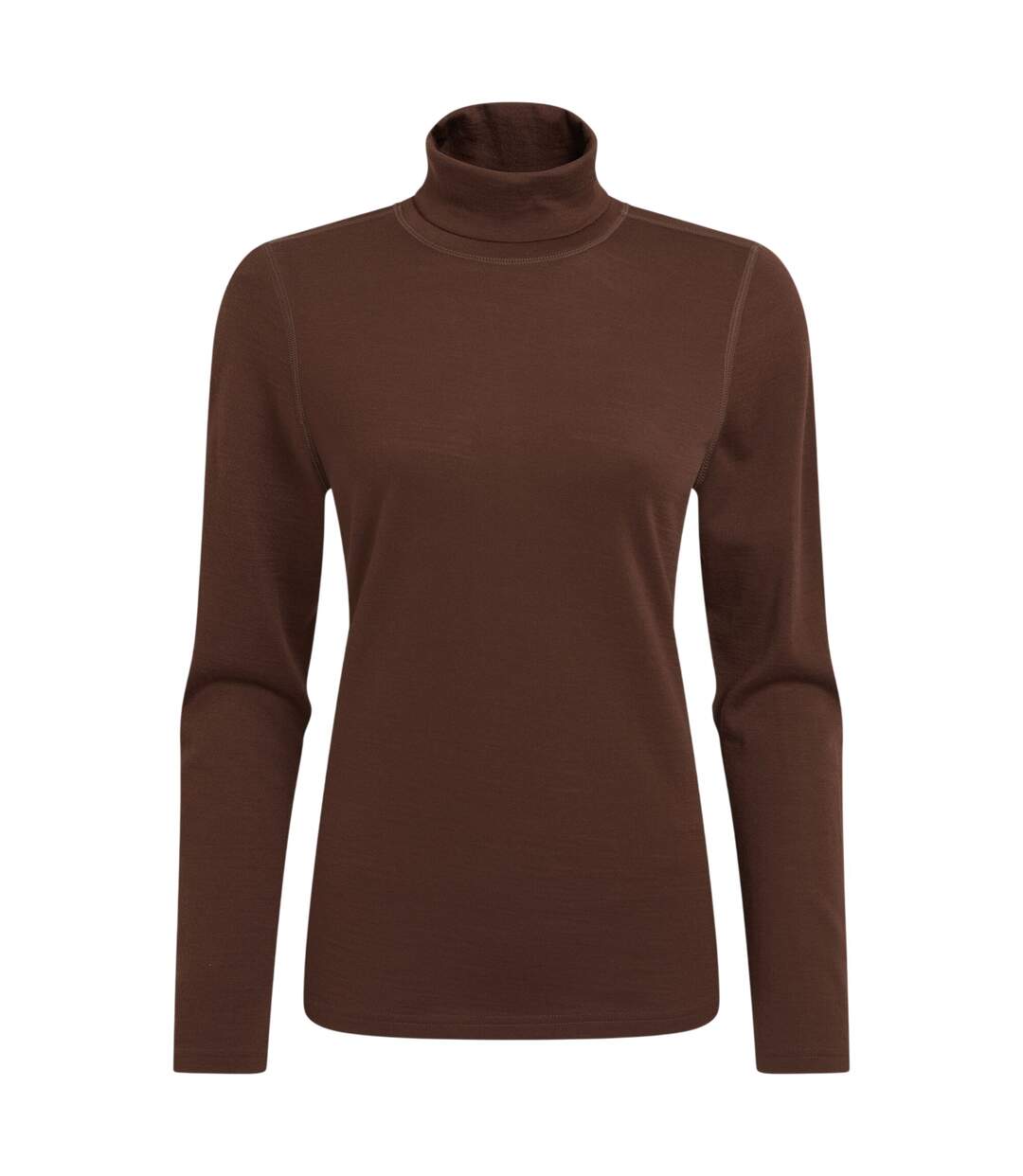 Womens/ladies Charadrion Merino Wool Long-sleeved T-shirt Dark Truffle Craghoppers-2