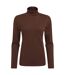 Womens/ladies Charadrion Merino Wool Long-sleeved T-shirt Dark Truffle Craghoppers-2