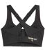 Womens/ladies 247 Puma Zipped Sports Bra Puma Black Represent-3