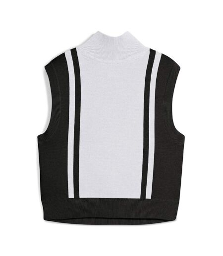 Débardeur blanc/noir femme puma half