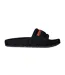 Womens/ladies Flat Slides Black Heron Preston-1