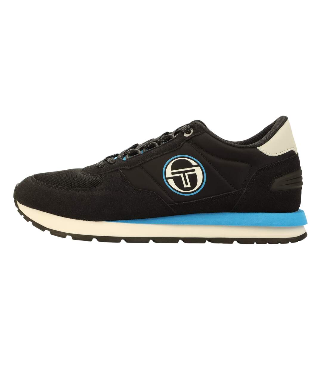 Mens Venezia Trainers Black White Bright Blue Sergio Tacchini-2