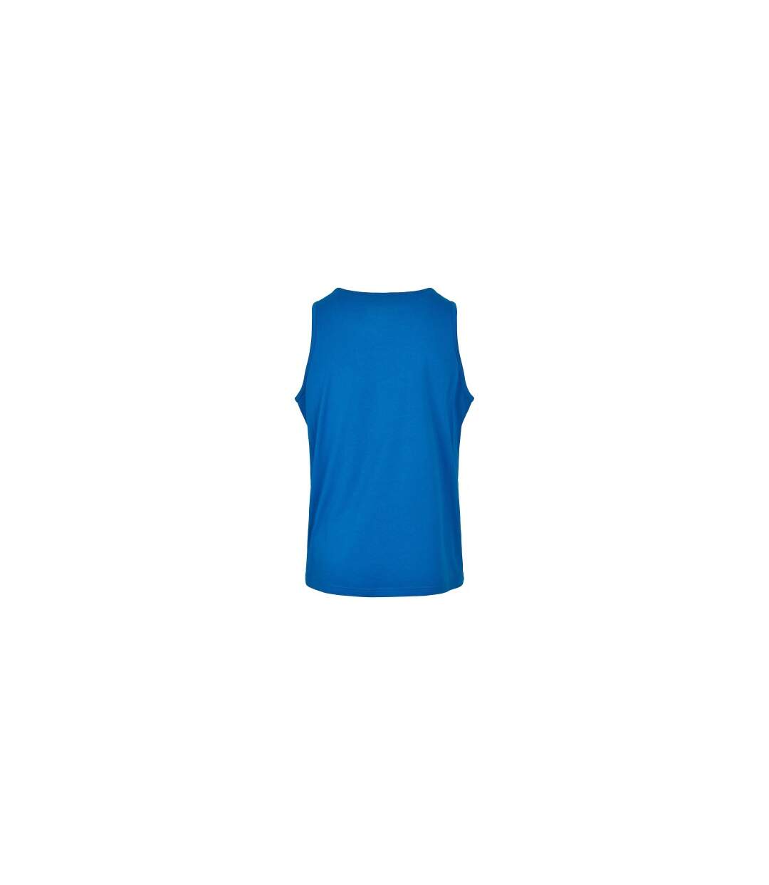 Mens Basic Tank Top Bleu Cobalt Build Your Brand-2