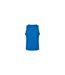 Mens Basic Tank Top Bleu Cobalt Build Your Brand-2