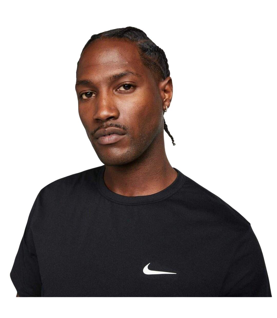 T-shirt Manches Courtes Motif/style Swoosh Hyverse Homme Noir Nike-4