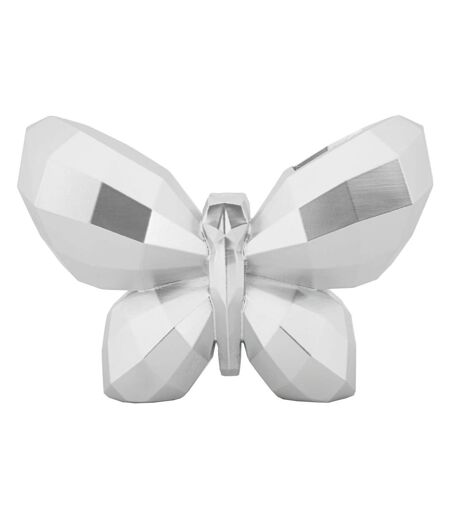 Vase Design en Résine Butterfly 22cm Argent