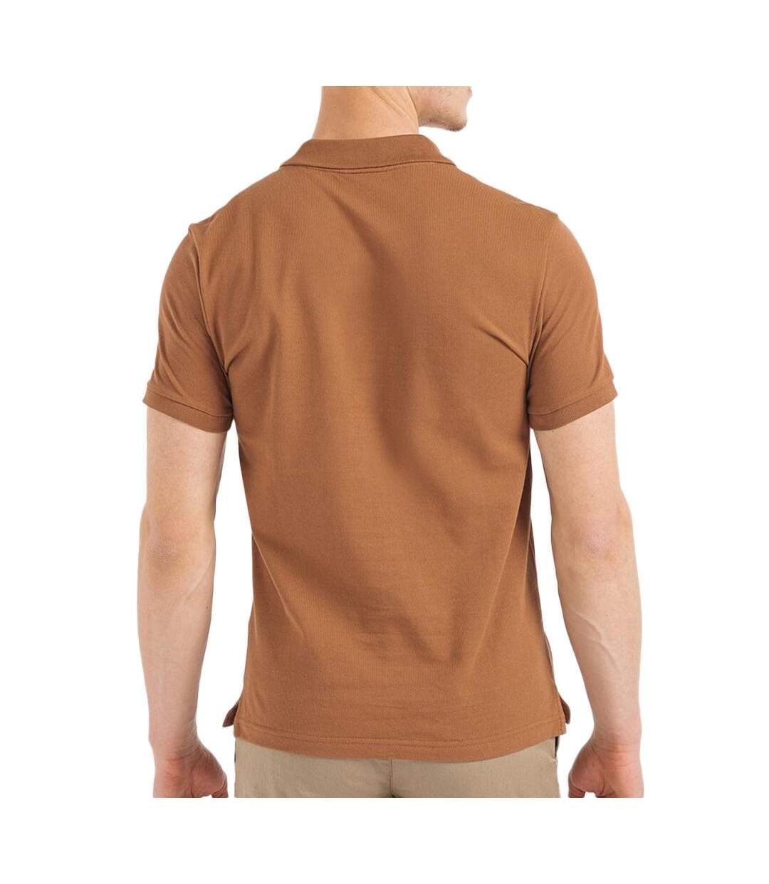 Polo marron homme lacoste  slim fit petit-2