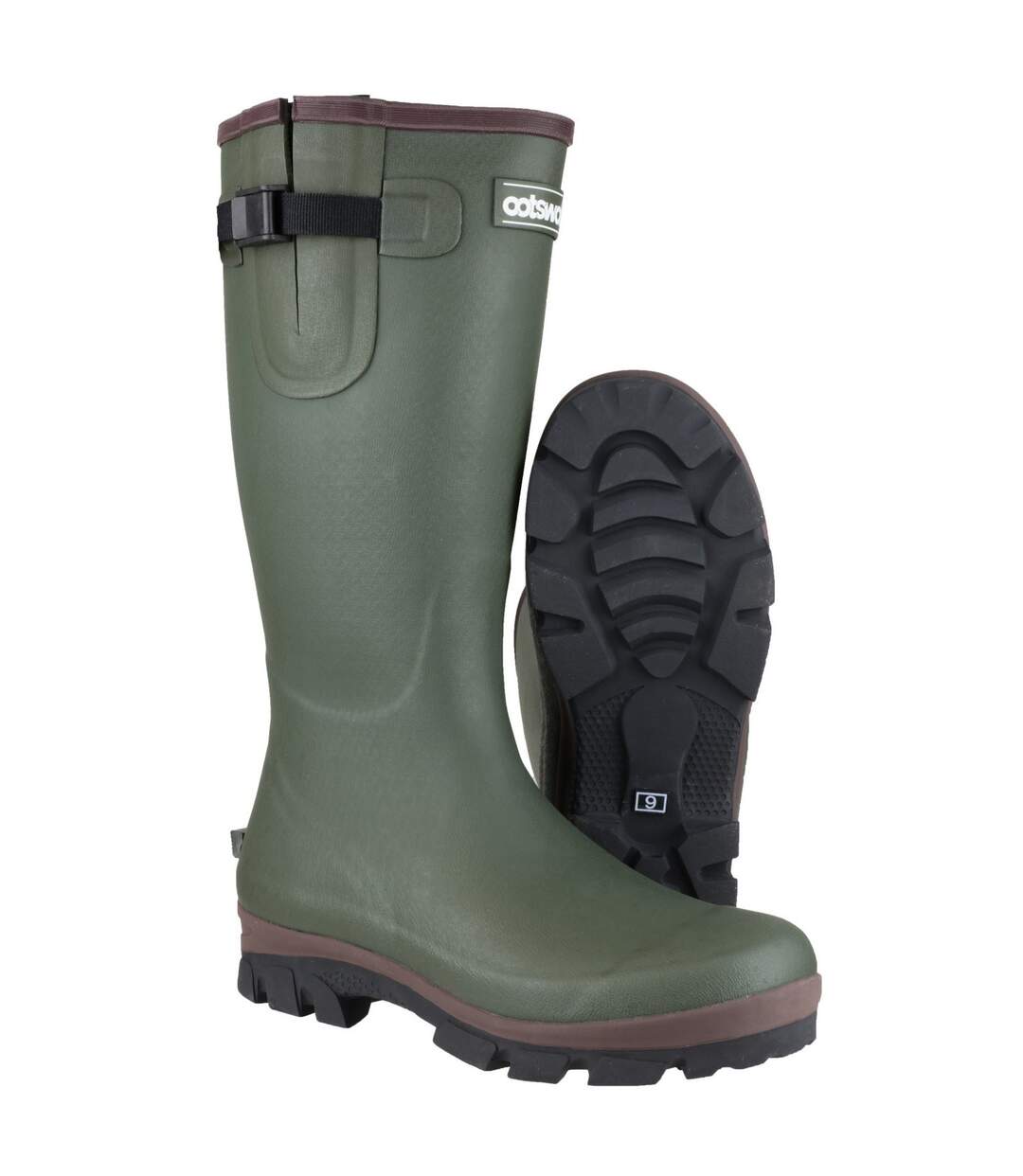 Cotswold Grange Neoprene Mens Rubber Wellington Boots (Green) - UTFS2856-4