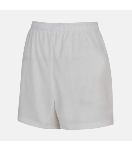 Umbro Womens/Ladies Club Logo Shorts (White) - UTUO253