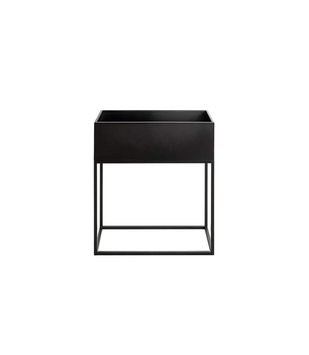 Porte Plantes en Métal Variable 70cm Noir-2