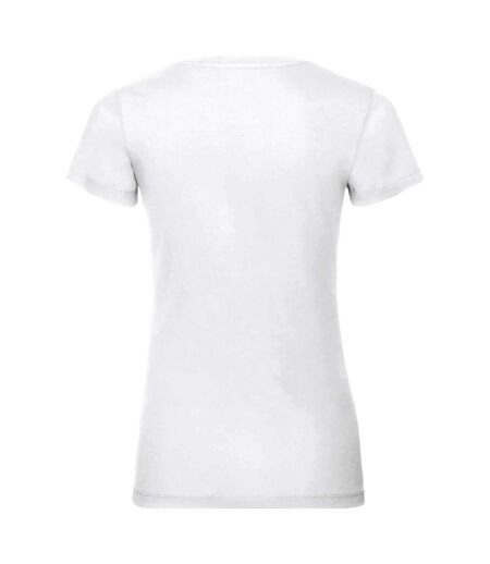 Russell Womens/Ladies Organic Short-Sleeved T-Shirt (White) - UTBC4715