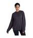 Womens/ladies dakota sweatshirt charcoal Animal-3