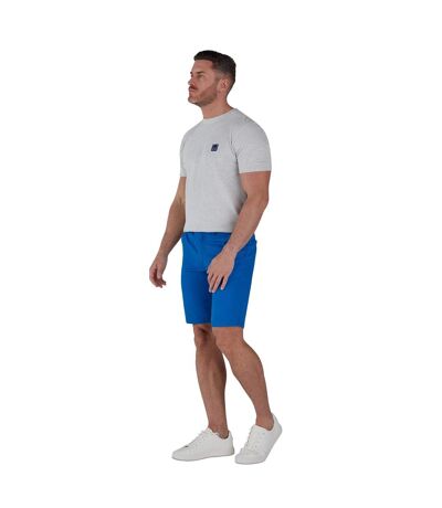 Mens Plain Chino Shorts Cobalt Blue Raging Bull