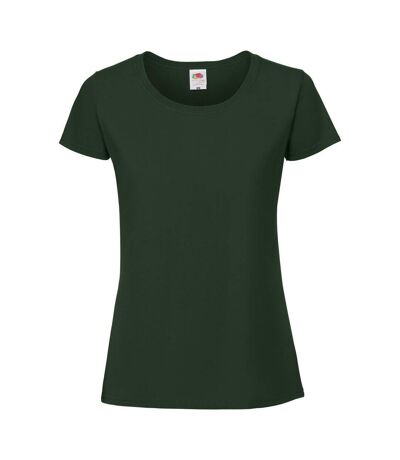Fruit Of The Loom Womens/Ladies Fit Ringspun Premium Tshirt (Bottle Green)