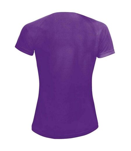 T-shirt Sporty Femme Violet Foncé SOLS