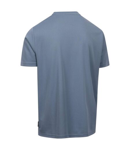 Haut De Sport Uni Manches Courtes Landford Homme Bleu Gris Trespass