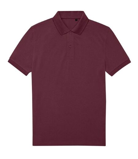 Polo manches courtes - Homme - PU428 - rouge bordeaux