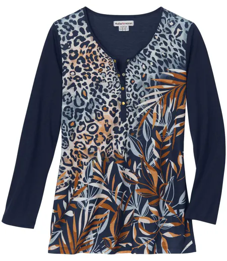 Women's Jungle Print Top