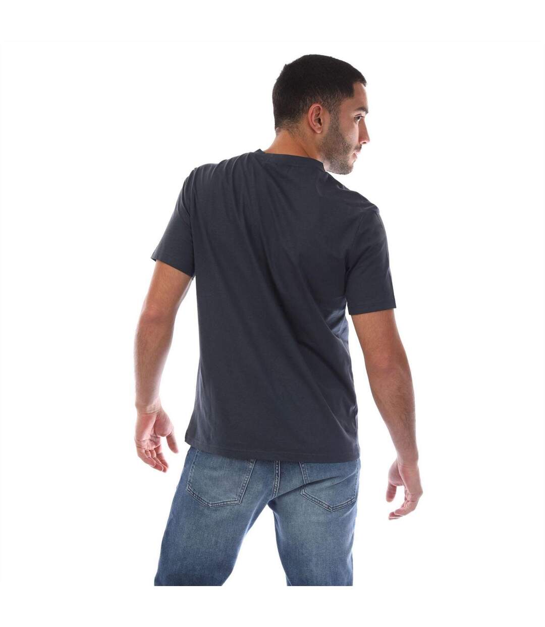 T-shirt Motif/style Logo Imprimé Homme Bleu Marine Boss-3