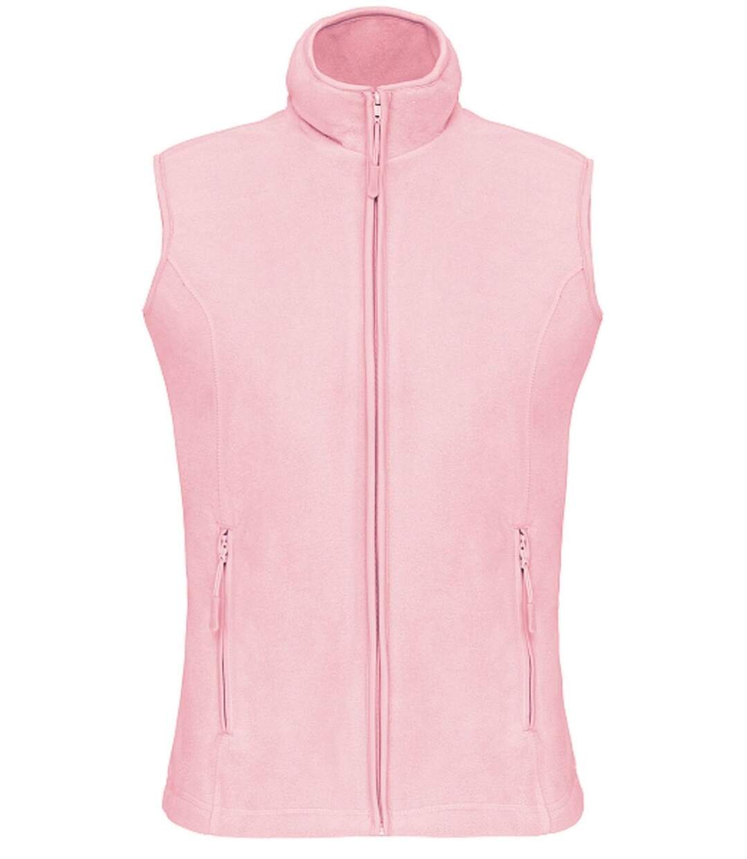 Gilet sans manches micro polaire femme - K906 - rose clair