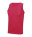 Mens vest top hot pink AWDis Cool