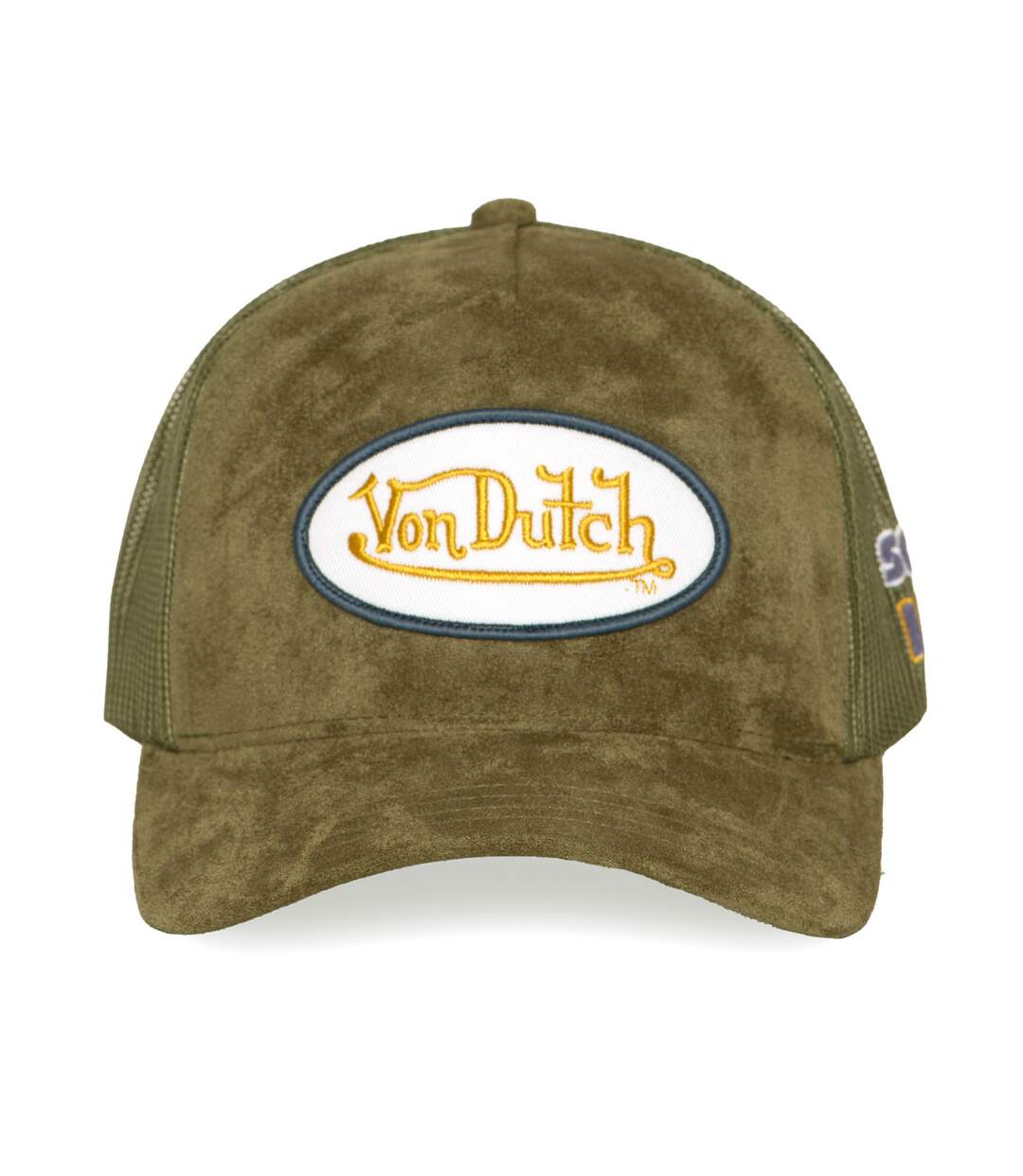 Casquette trucker filet en suédine avec patch Fur Dusty Vondutch-2