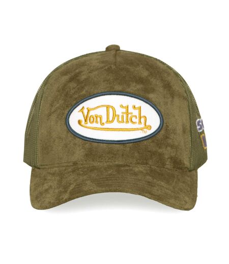 Casquette trucker filet en suédine avec patch Fur Dusty Vondutch