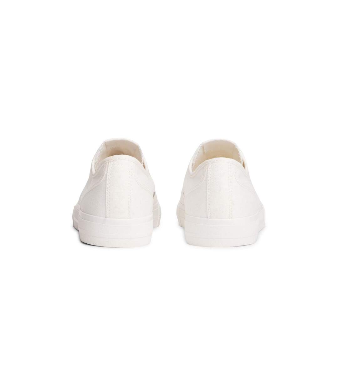 Mens Canvas Flat Trainers Ecru Tommy Jeans-4