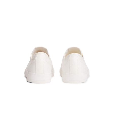 Mens Canvas Flat Trainers Ecru Tommy Jeans