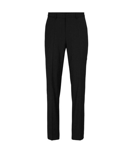 Mens Leon Straight Leg Trousers Black Boss