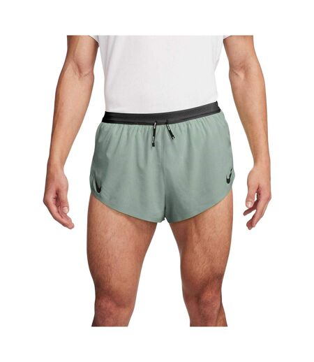 Mens Aero 2 In 1 Running Shorts Green Nike