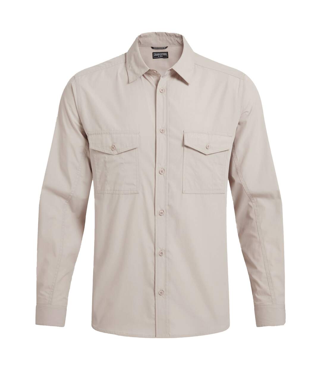 Mens Kiwi Ii Long-sleeved Shirt Oatmeal Craghoppers-2