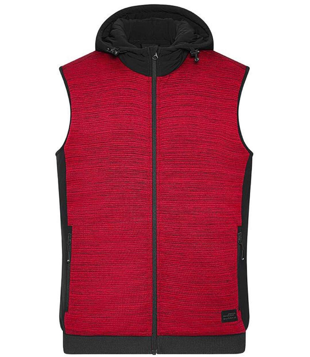 Bodywarmer gilet polaire workwear - Homme - JN1848 - rouge mélange-2