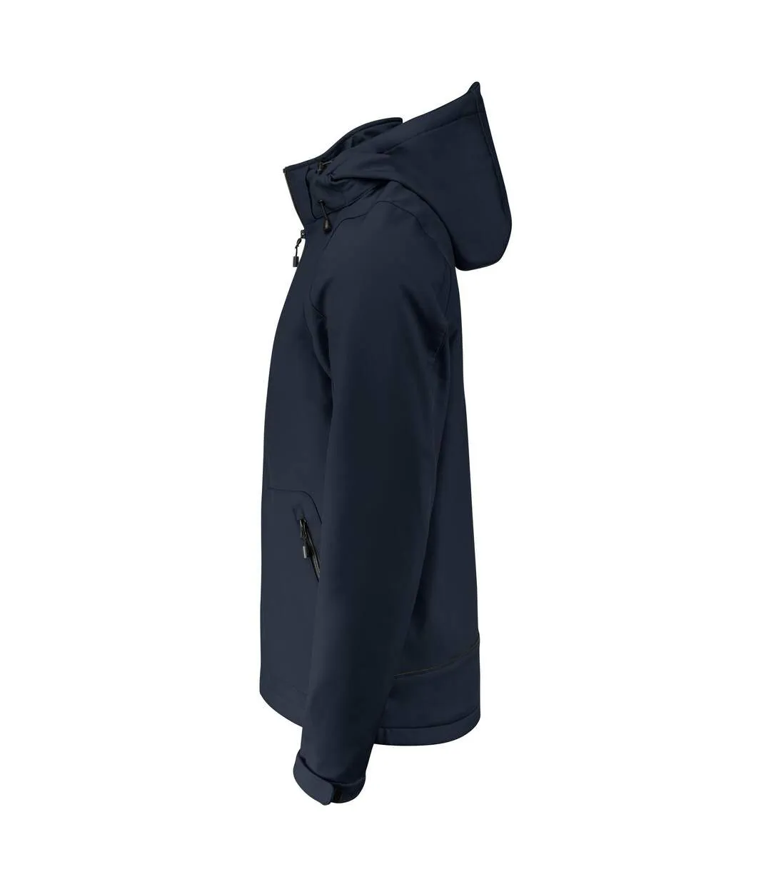 Mens Karting Soft Shell Jacket Dark Navy Printer-2