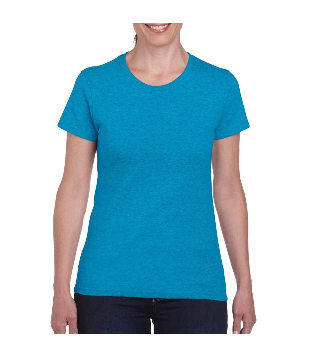 T-shirt à manches courtes coupe féminine femme saphir Gildan