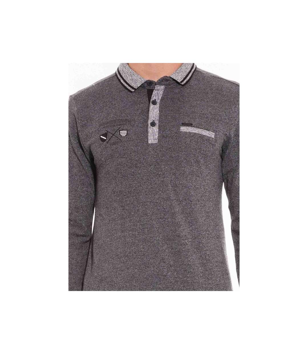 Polo manches longues en coton PENTURA-3