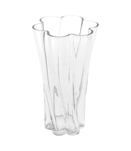 Vase Design en Verre Noeli 25cm Transparent