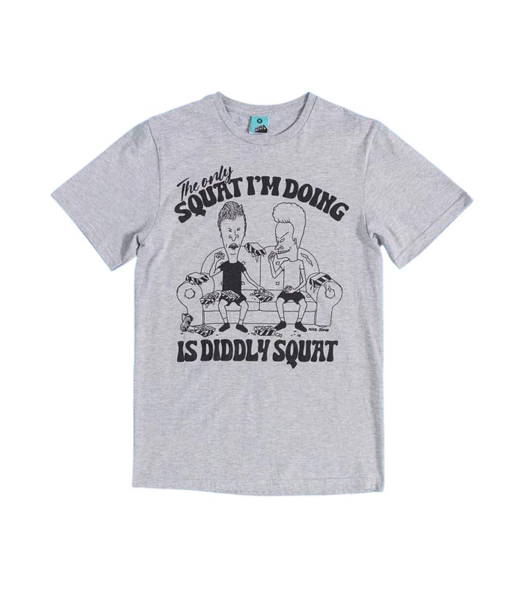 T-shirt Diddly Squat Adulte Gris Beavis & Butthead-1