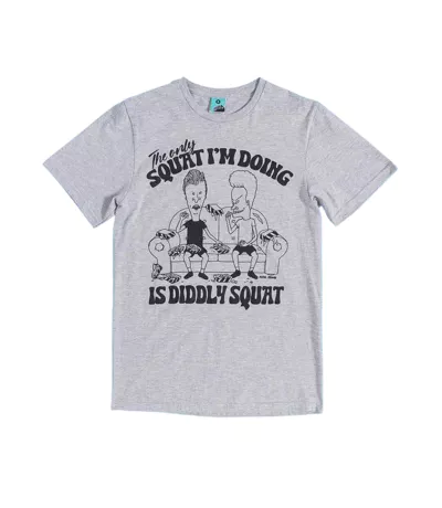 T-shirt Diddly Squat Adulte Gris Beavis & Butthead