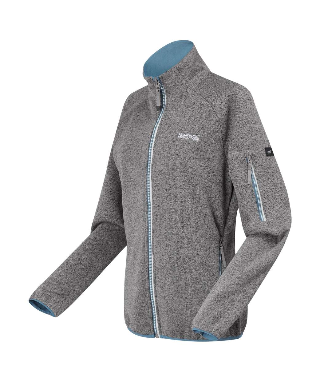 Womens/ladies Ravenhill Full Zip Fleece Top Heather Coronet Blue Regatta-4
